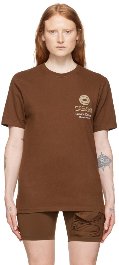 Shop Nike Brown Cact.us Corp Edition T-shirt In Cocao Wow