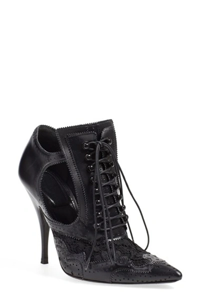 Shop Givenchy Givency 'lace Show' Boot (women) In Black