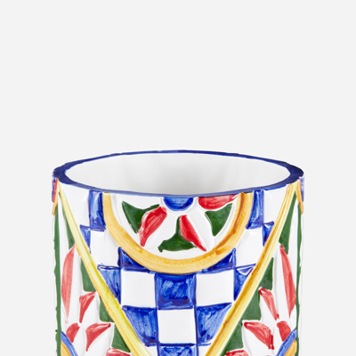 Dolce & Gabbana Vasetto Basilico In Multicolor