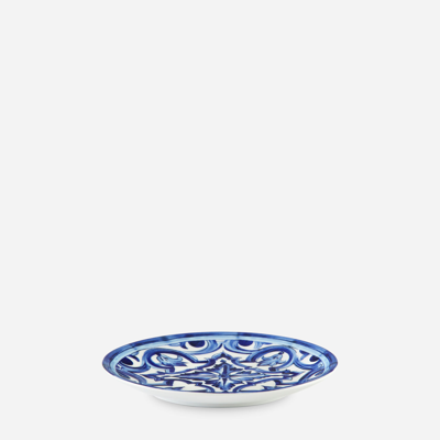 Dolce & Gabbana Set 2 Porcelain Dessert Plates In Multicolor