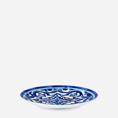 Dolce & Gabbana Set 2 Porcelain Dinner Plates In Multicolor