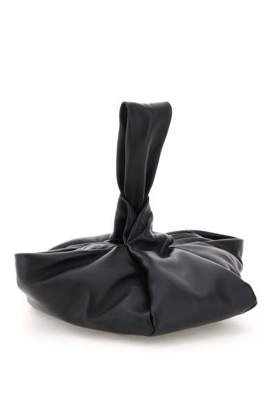 Shop Ambush Twist Leather Bag In Black