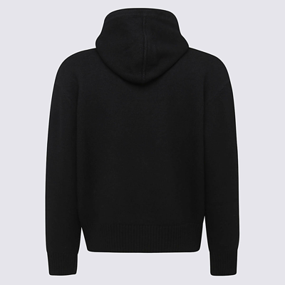Shop Ami Alexandre Mattiussi Black Rws Wool Ami De Coeur Sweatshirt