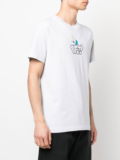 Shop Off-white Off White T-shirts And Polos Grey