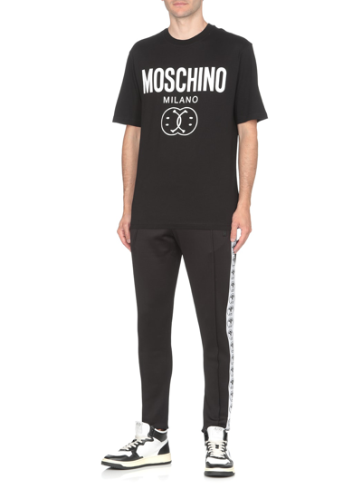 Shop Moschino Smiley T-shirt In Fantasia Nero