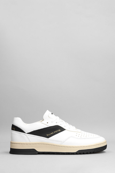 Shop Filling Pieces Ace Spin Sneakers In White Leather