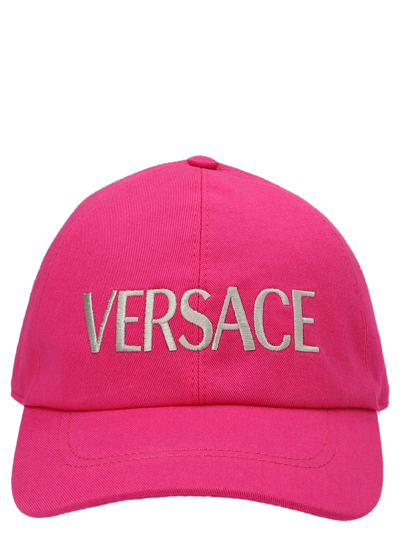 Shop Versace Logo Cap In Multicolor