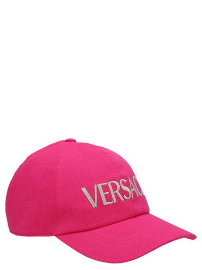 Shop Versace Logo Cap In Multicolor