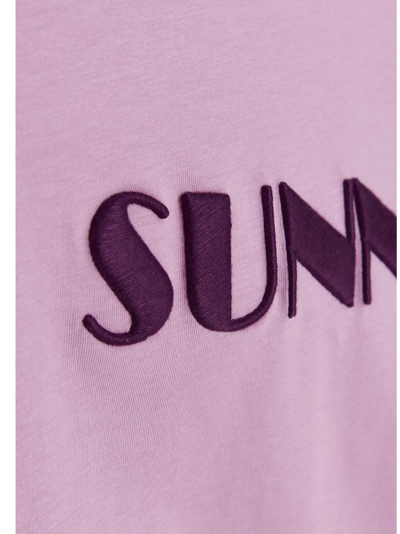 Shop Sunnei Logo T-shirt In Pink