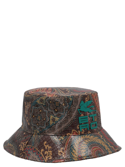 Shop Etro Paisley Bucket Hat In Multicolor