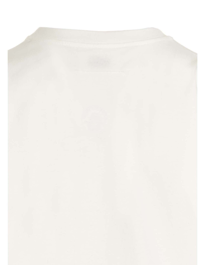 Shop Mm6 Maison Margiela Logo T-shirt In White