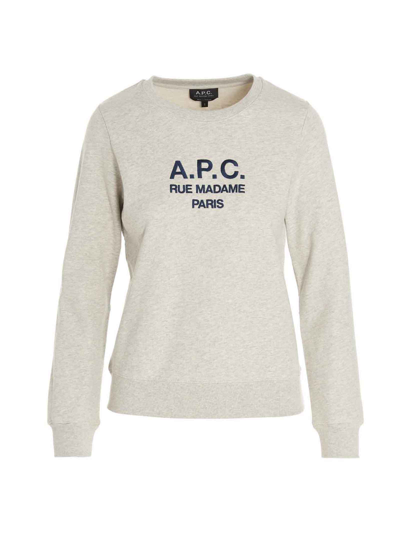 Shop Apc Tina Sweatshirt In Gray