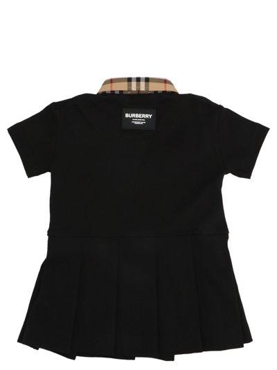 Shop Burberry Mini Sigrid Dress In Black