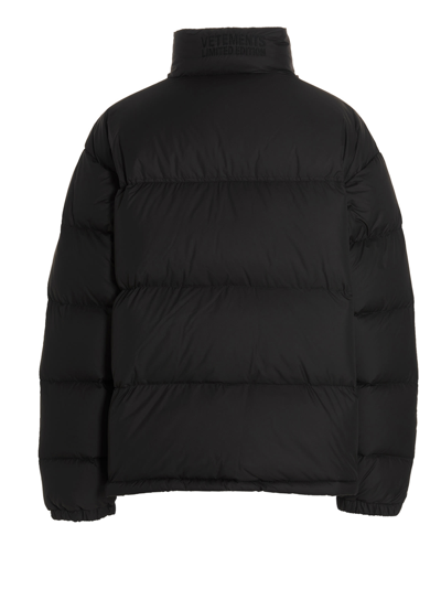 Shop Vetements 'puffer  Jacket In Black  