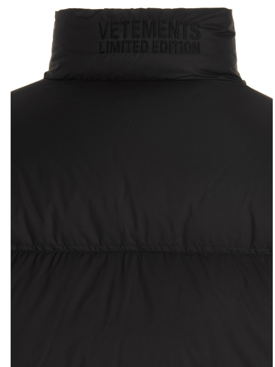Shop Vetements 'puffer  Jacket In Black  