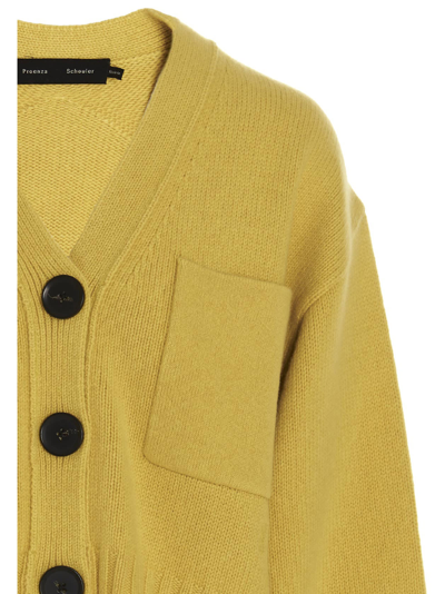 Shop Proenza Schouler Cashmere Cardigan In Yellow