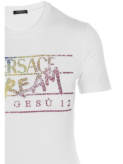 Shop Versace Dream T-shirt In White