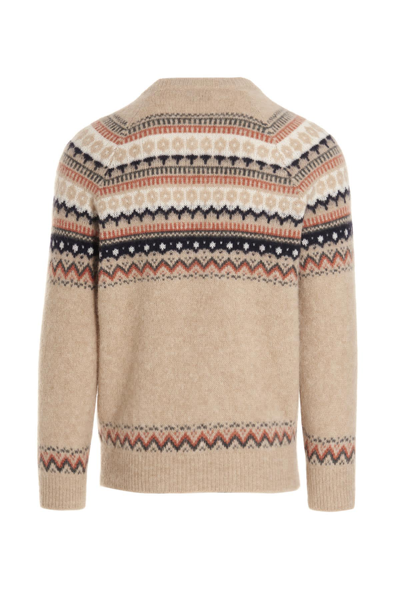 Shop Brunello Cucinelli Patterned Sweater In Multicolor