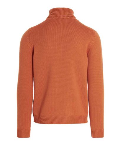 Shop Roberto Collina Turtleneck Sweater In Orange