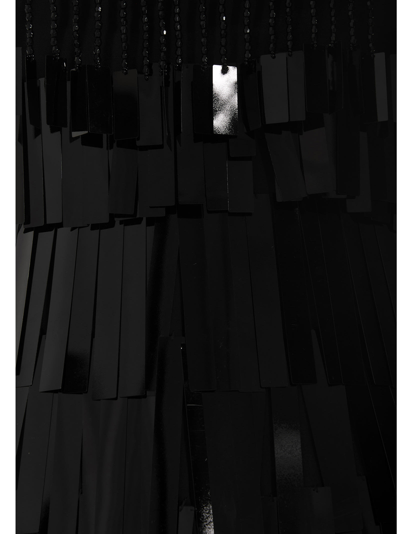 Attico Mini Sequined Dress In Black