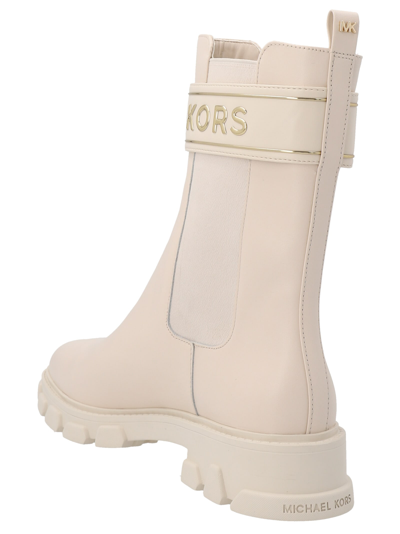 Shop Michael Kors Ridley Ankle Boots In White