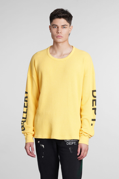 Shop Gallery Dept. T-shirt In Yellow Cotton