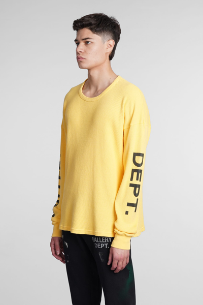 Shop Gallery Dept. T-shirt In Yellow Cotton