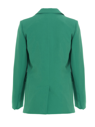 Shop Liu •jo Daily Blazer Jacket In Green