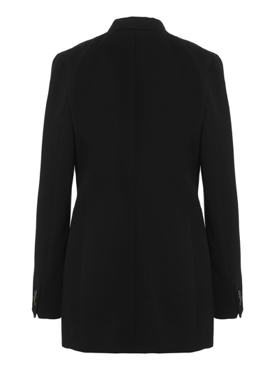 Shop Jil Sander Wool Single Breast Blazer Jacket In Black