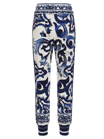 Shop Dolce & Gabbana Blu Mediterraneo Joggers In Blue