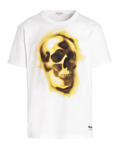 Shop Alexander Mcqueen Teschio T-shirt In White