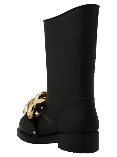 Shop Jw Anderson Maxi Chain Boots In Black