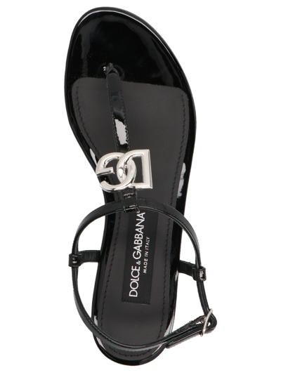 Shop Dolce & Gabbana Dg Sandals In Black