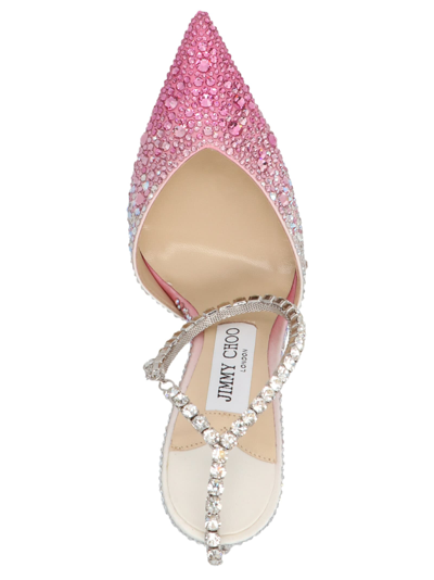 Shop Jimmy Choo Saeda Pumps In Pink