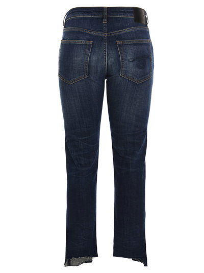 Shop R13 Boy Straight Jeans In Blue