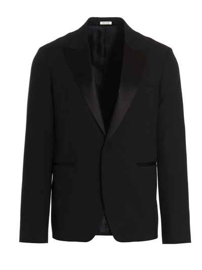 Shop Alexander Mcqueen Decon Blazer Jacket In Black