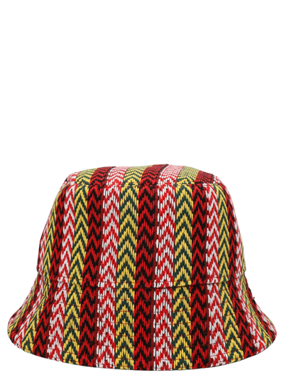 Shop Lanvin Jacquard Curb Bucket Hat In Multicolor