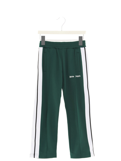 Shop Palm Angels Track Logo Pants In Green