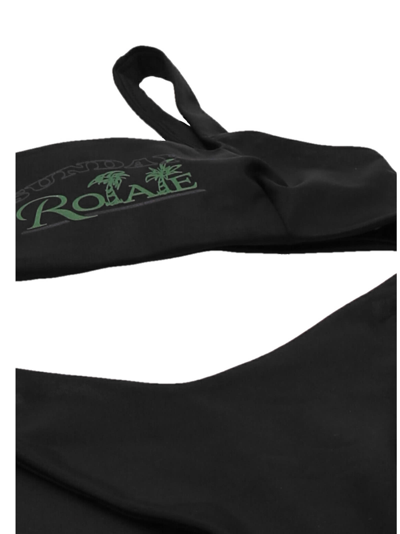 Rotate Birger Christensen Pearla Recycled Polyester Blend Bikini In Black