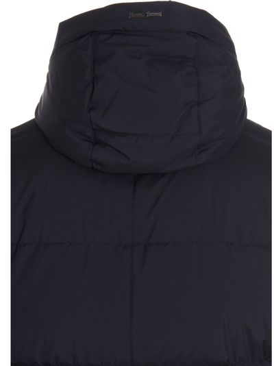 Shop Herno Linea Laminar Parka In Blue