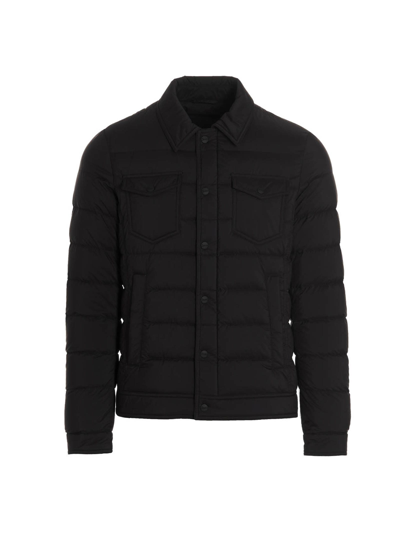 Shop Herno La Denim Jacket In Black