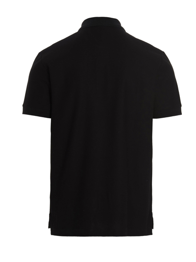 Shop Burberry Chunky Polo Shirt In Black