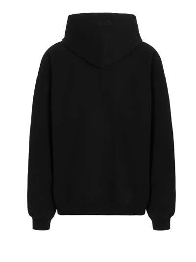 Shop Vetements Mixed Logo Hoodie In Black