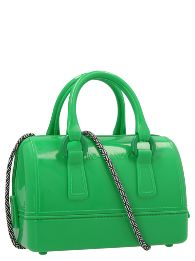 Shop Furla Candy Handbag In Green