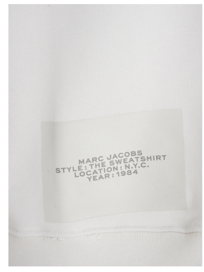 Shop Marc Jacobs Logo Embroidery Sweatshirt In White