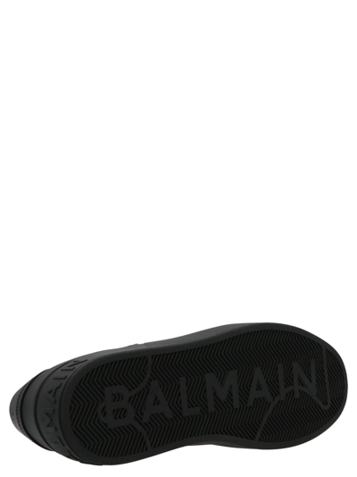 Shop Balmain B-court Sneakers In Black