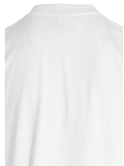 Shop Vetements T-shirt One In A Million In White