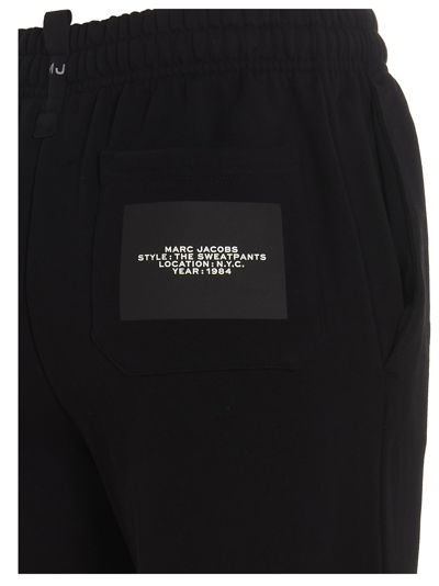 Shop Marc Jacobs Travel Embroidery Logo Capsule Joggers In Black