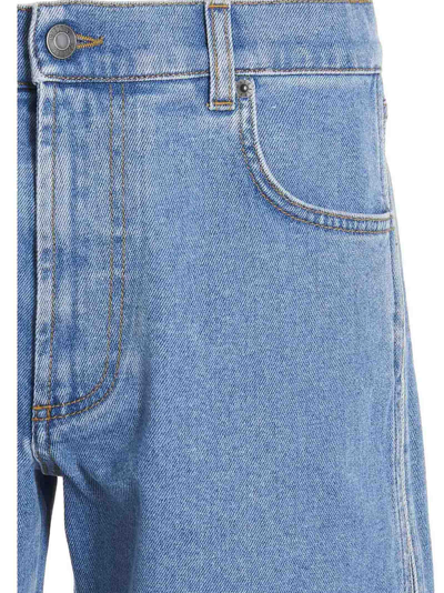 Shop Moschino Teddy Bermuda Shorts In Blue