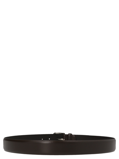 Shop D'amico Leather Belt In Brown